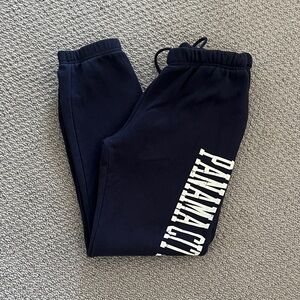 Navy Joggers with White Print Panama City Florida